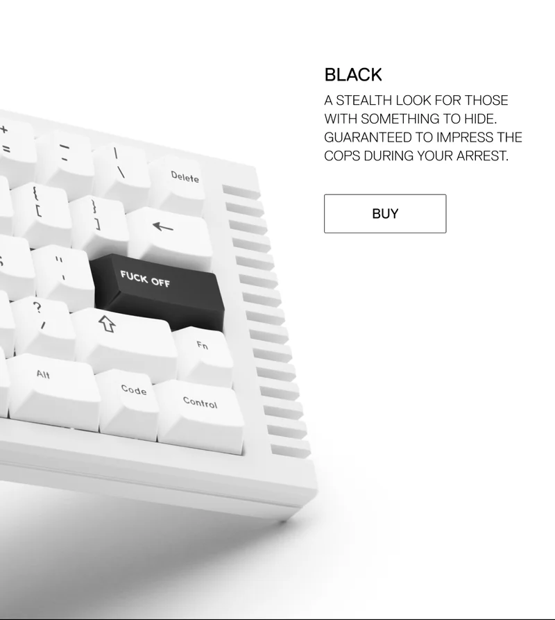 Black: a stealth look for those with something to hide.