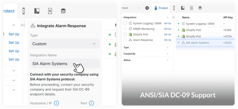 UniFi Physical Security now supports DC-09 support for third-party monitoring and dispatch.