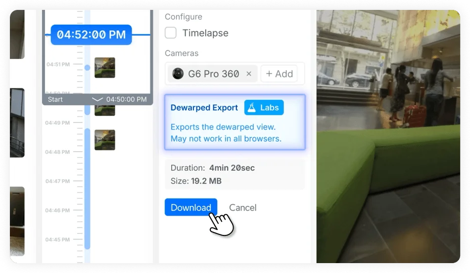 360 Cameras Now  Support Customized Viewing Angle Downloads