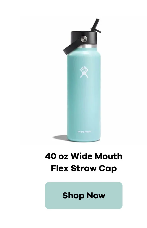 40 oz Wide Mouth with Flex Straw Cap