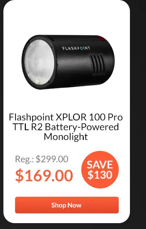 Flashpoint XPLOR 100 Pro TTL R2 Battery-Powered Monolight