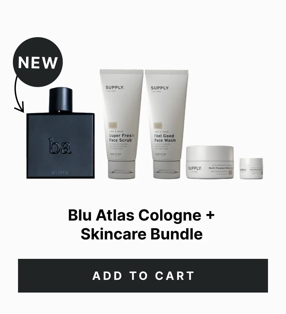 Blu Atlas Cologne + Skincare Bundle