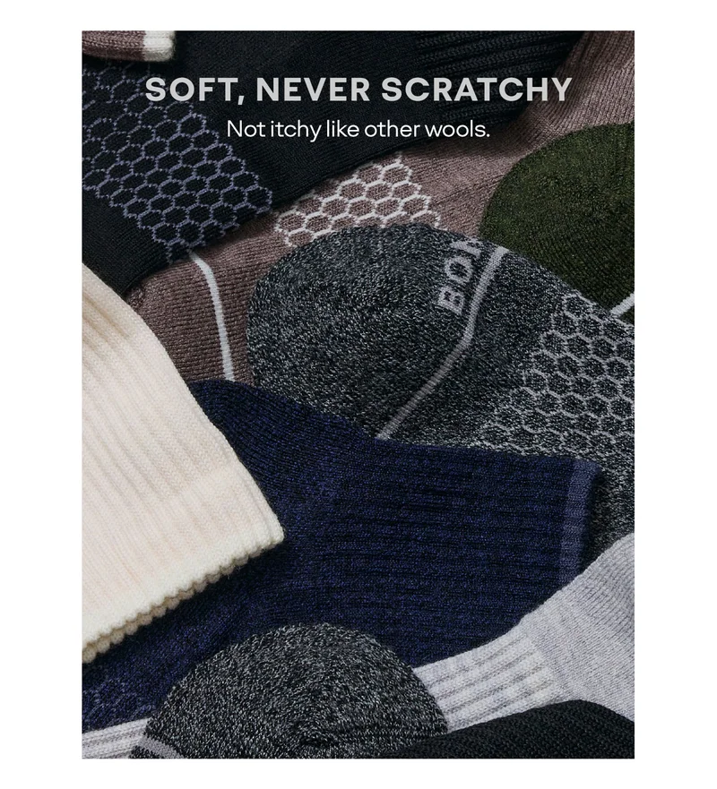 SOFT, NEVER SCRATCHY. Not itchy like other wools.