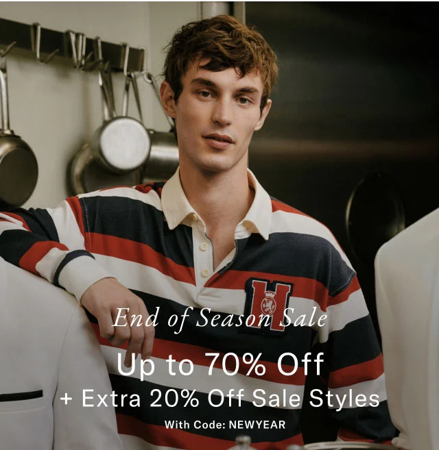 End of Season Sale Up to 70% Off + Extra 20% Off Sale Styles With Code: discount code