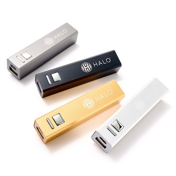 HALO Set of 4 2,200mAh Power Banks with USB-C Cables