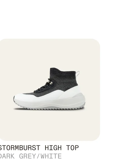 Stormburst High Top Dark Grey/White