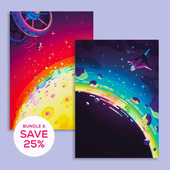 Space Adventure Poster Bundle
