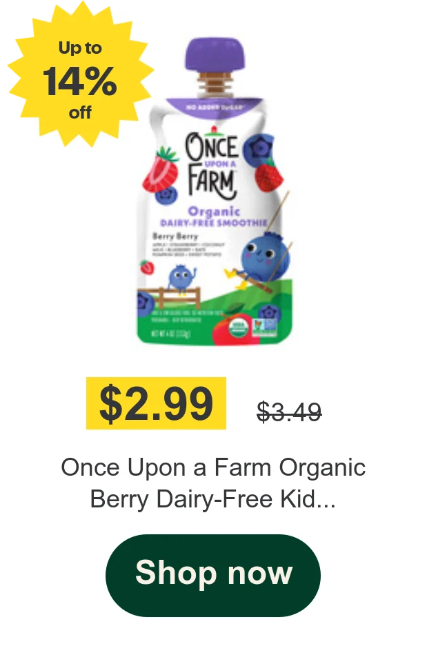 Once Upon a Farm Organic Berry Dairy-Free Kid...
