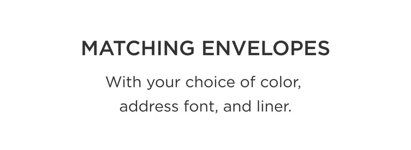 Matching Envelopes