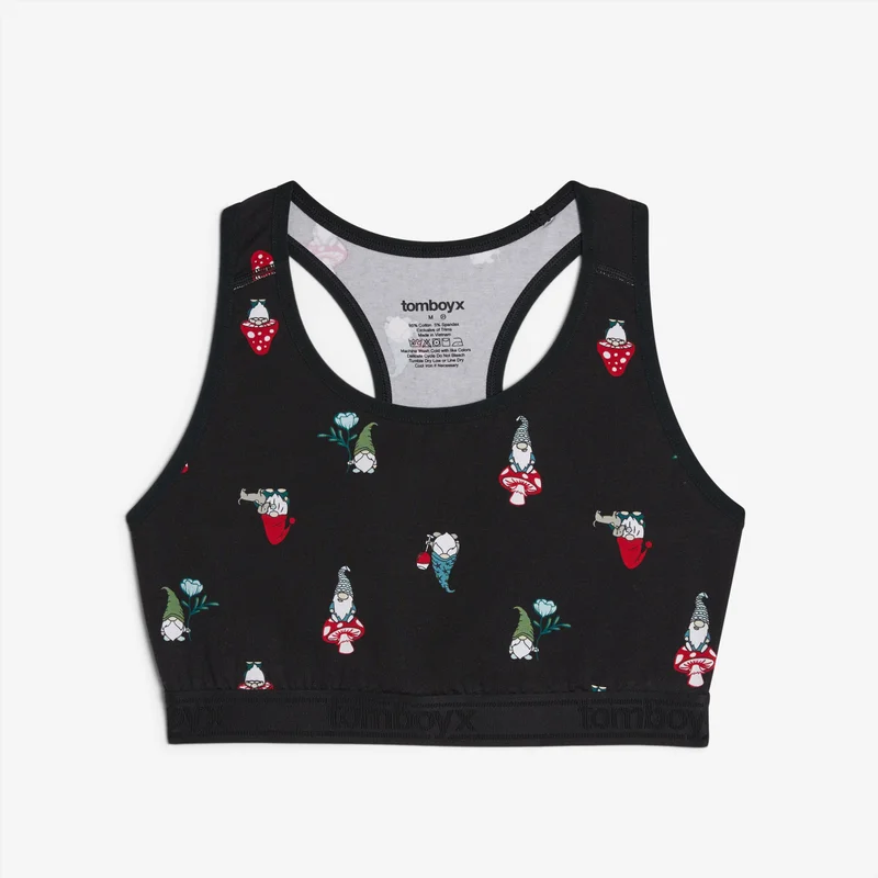 Image of Racerback Soft Bra - My Gnomies