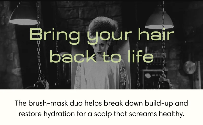 Bring your hair back to life | The brush-mask duo helps break down build-up and restore hydration for a scalp that screams healthy.