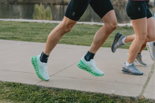 Runners wearing On shoes