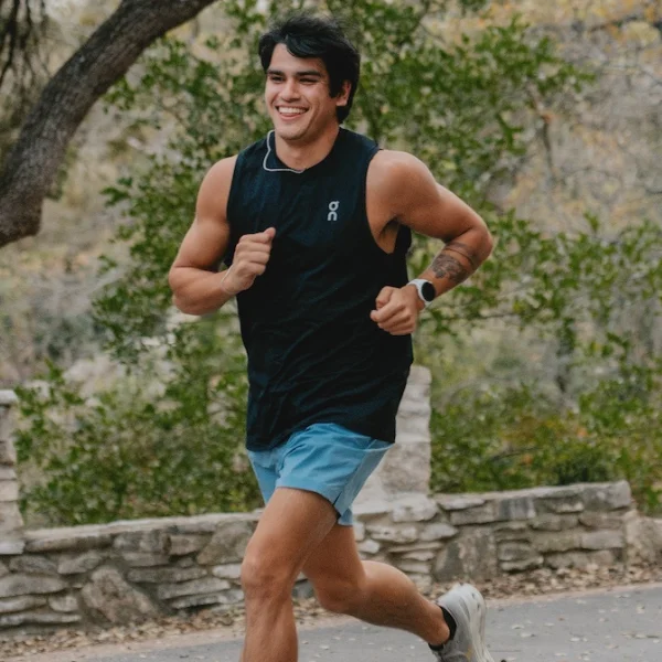 Man wearing On running gear