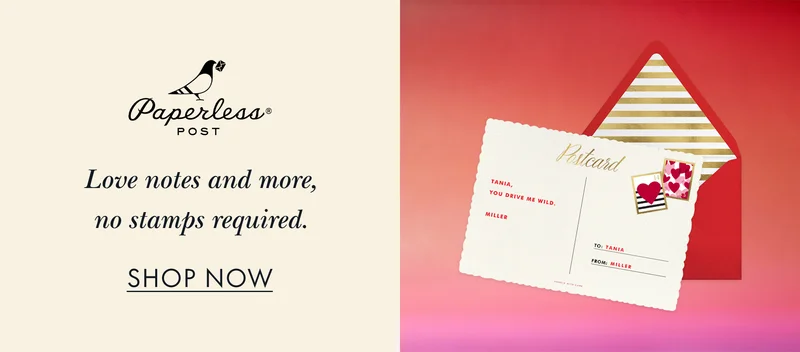 Love notes and more,no stamps required. SHOP NOW