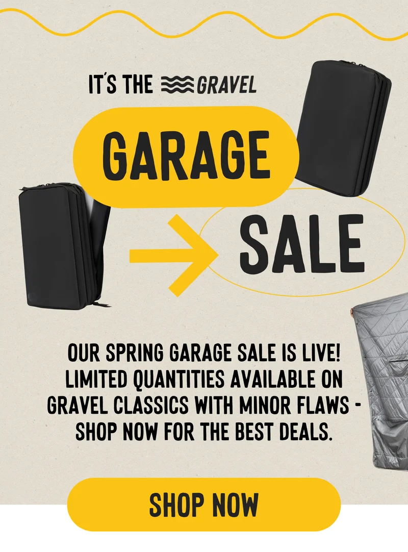 garage sale is live. Save money on lightly used Gravel Gear