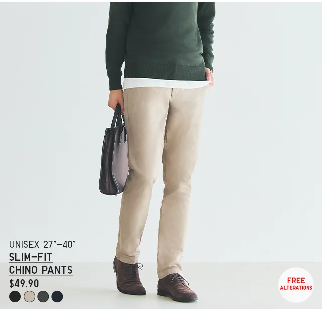 HERO - UNISEX SLIM FIT CHINO PANTS