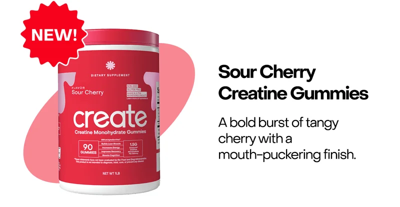 Sour Cherry Creatine Gummies