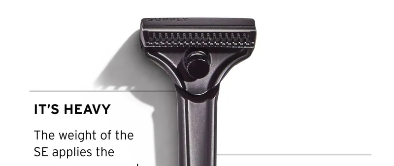 It’s heavy. The weight of the SE applies the pressure you need to make each pass.
