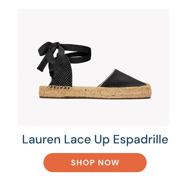 Lauren Lace Up Espadrille