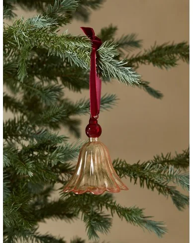 Suzu Glass Ornament-Pink
