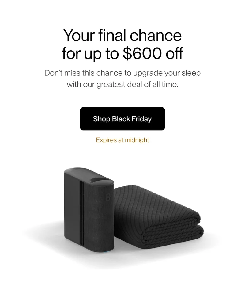 Your final chance for up to $600 off | Don’t miss this chance to upgrade your sleep with our greatest deal of all time.