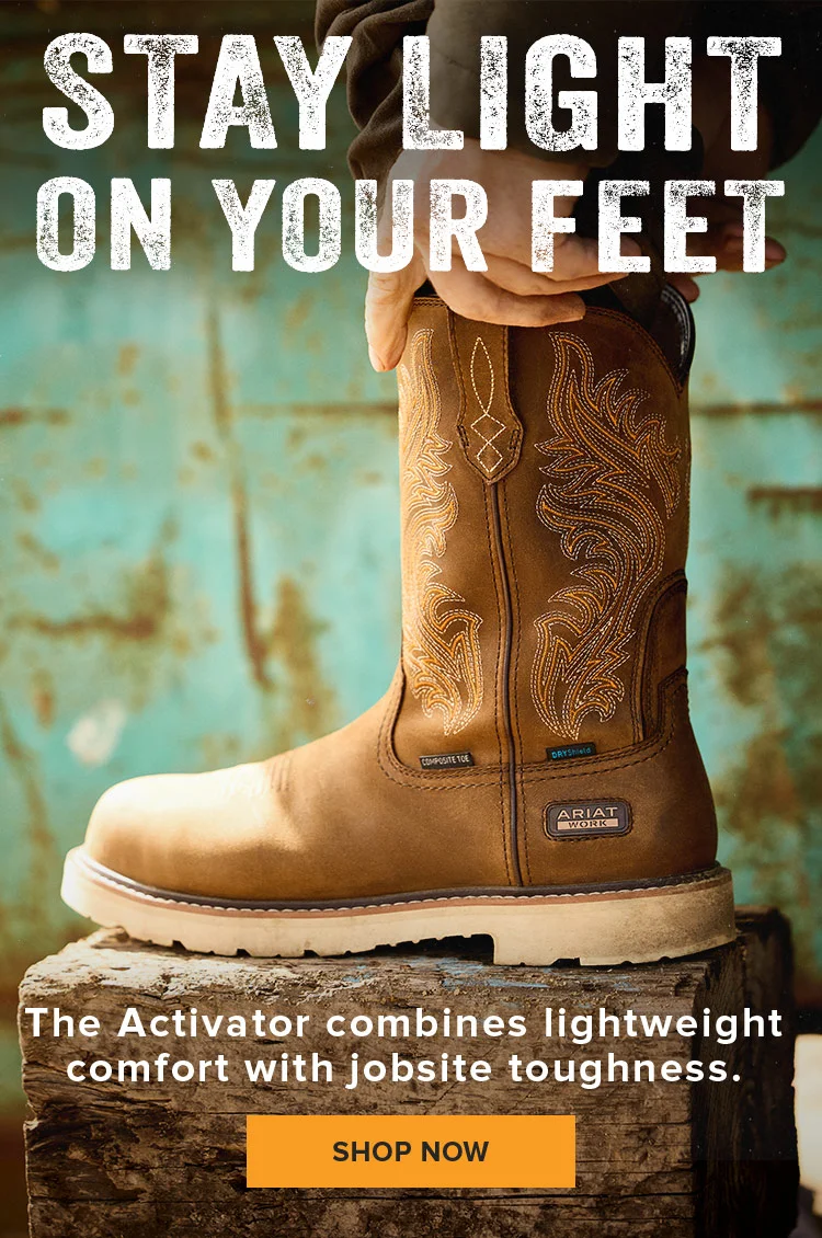 Stay Light On Your Feet. The Activator combines lightweight comfort with jobsite toughness. Shop Now