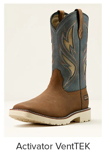 Activator VentTEK Work Boot in ALAMO BROWN|STONE GREY