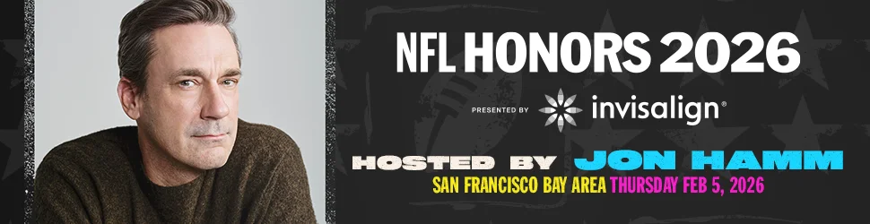 NFL Honors 2926 Hosted By John Hamm. San Francisco Bay Area Thursday Feb 5, 2026