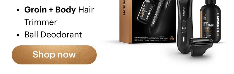 Groin + Body Hair Trimmer and Ball Deodorant