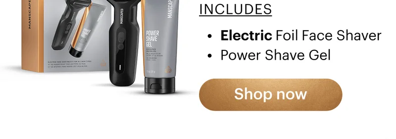 Electric Face Shaver & Power Shave Gel