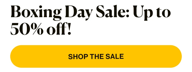 Boxing Day Sale: