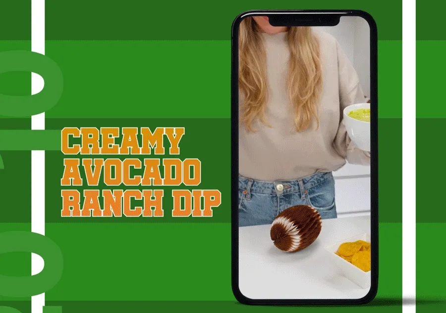 Creamy Avocado Ranch Dip