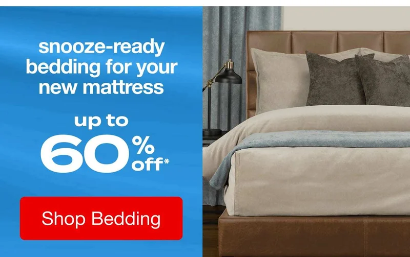 Up to 60% off Bedding
