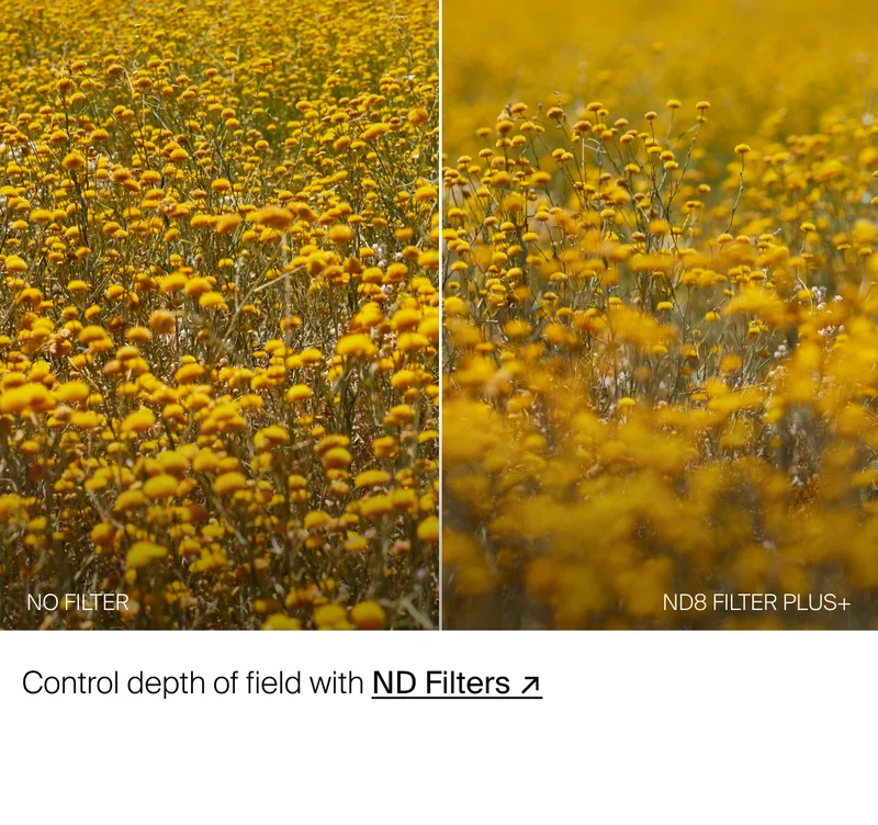 Control depth of field with ND Filters ↗