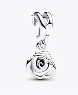 Rose in Bloom Dangle Charm