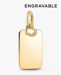 Engravable Rectangle Tag Pendant