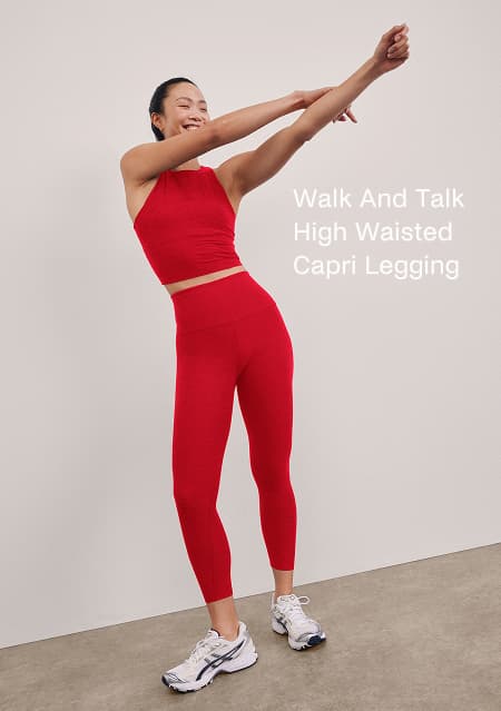 Walk and Talk High Waisted Capri Legging