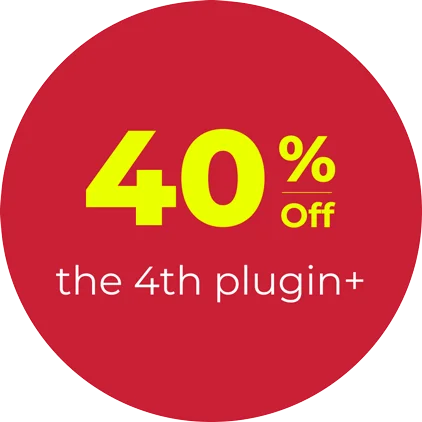 40% off the 4th plugin+