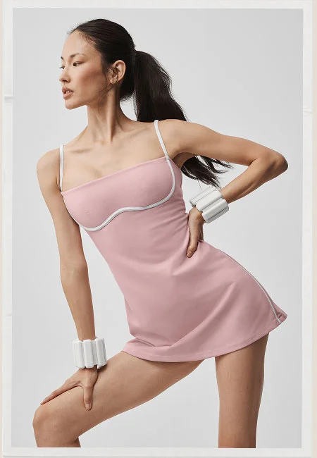 airbrush streamlined dress