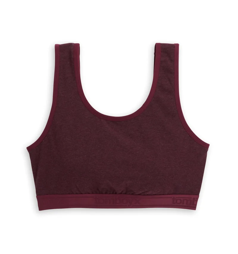 Image of Essentials Soft Bra - Black Cherry Heather