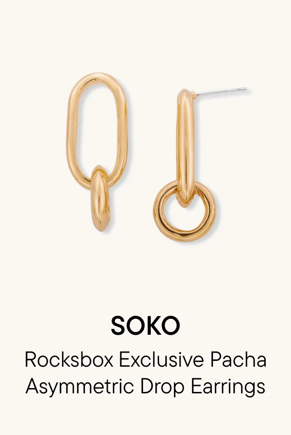 Rocksbox Exclusive Pacha Asymmetric Drop Earrings