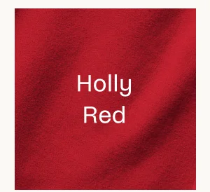 LuxeFleece Zip Up Hoodie in Holly Red