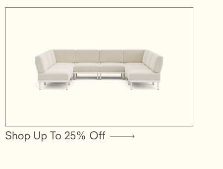 Relay Outdoor 8-Piece Armless U Sectional