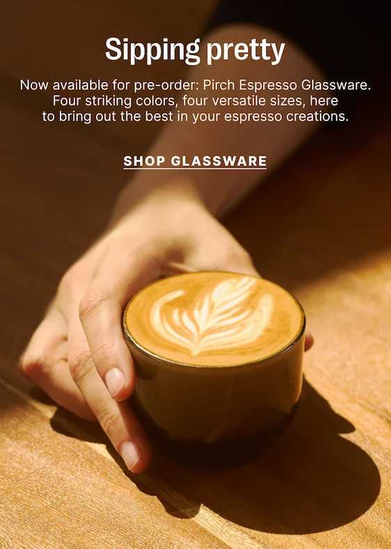 Now available for pre-order: Pirch Espresso Glassware.
