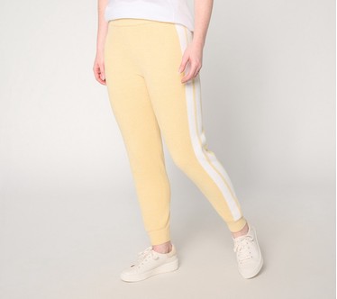Barefoot Dreams Petite CozyChic Ultra Lite Contrast Stripe Jogger