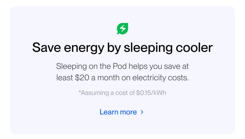 Save energy by sleeping cooler