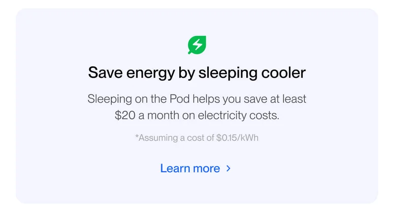 Save energy by sleeping cooler