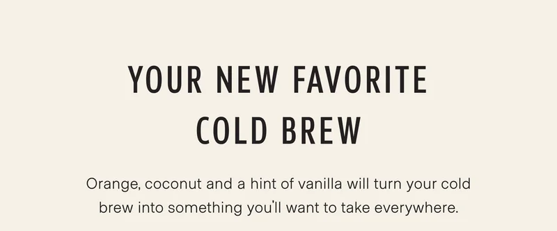 Your new favorite cold brew