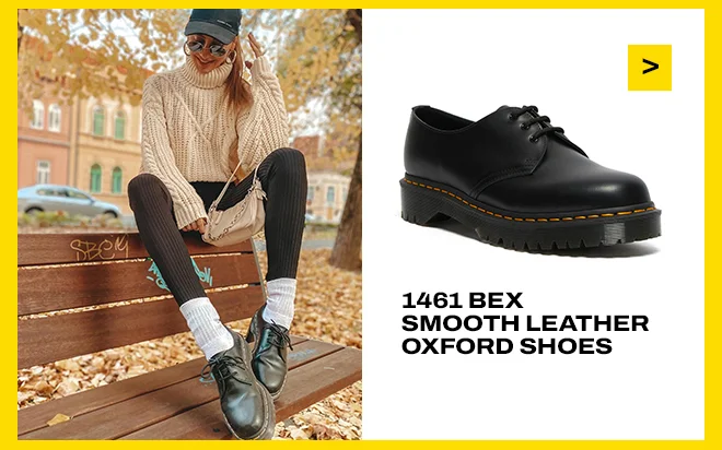 1461 Bex Smooth Leather Oxford Shoes