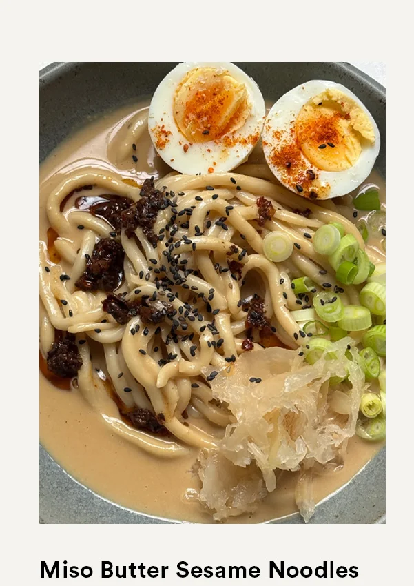 miso butter sesame noodles